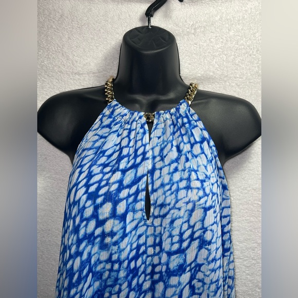 Michael Kors Blue High-Low Dress X-Small - Picture 5 of 12